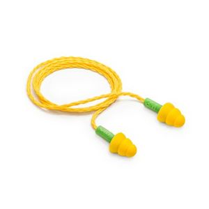 Protetor Auditivo Plug Silicone Amarelo/Verde Medio Cordão Poliester Amarelo Millenium 3m H0002311951 - CA 11882 - 3M