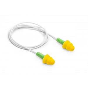 Protetor Auditivo Plug Silicone Amarelo/Verde Medio Cordão Pvc Branco Millenium 3m H0002311985 - CA 11882 - 3M
