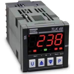 Controlador Temperatura Digital 0 A 55 Graus Celsius 3 Na 240 Vca 48x48 Mm - TLK48HRRR - COEL