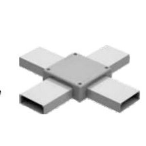 Caixa Derivação Perfilado X Alumínio / ABS Não Relevante 4 De 25 MM Branca - DT5234000 - DUTOTEC