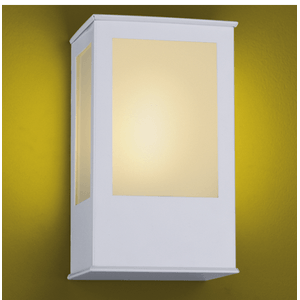 Luminária Arandela Quadrado Branca 1 Lâmpada Fluorescente (Não Inclusa) 25 W E-27 - BOLT 286 - IDEAL ILUMINAÇÃO