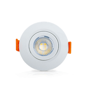 Luminária LED Comercial Spot Circular Branco / Preto 100-240v 3000k 5 W - 5601 - Ourolux
