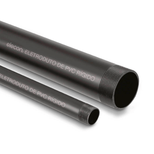 Curva Eletroduto Não Metálica 90 Graus PVC BSP Preta ABNT 1/2" NBR 15465 - ELECON