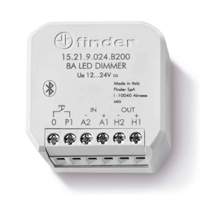 Relé Dimmer Fita LED PWM 8A Bluetooth 24VDC GLOBAL 15219024B200 - FINDER