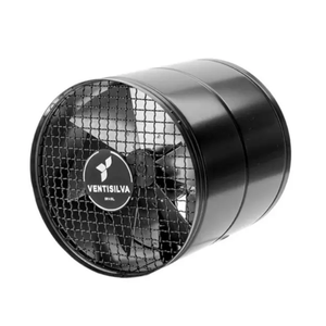 Ventilador Axial Aço Carbono 220/380 V Preto 300 X 300 Mm Trifásico - E30T4 - VENTISILVA