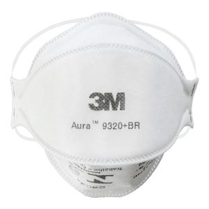 Respirador Descartável Branco Sem Válvula PFF2 AURA 9320 - HB004385173 – 3M